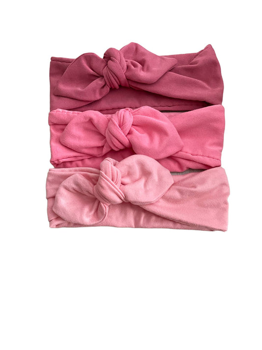 Pink Knot Bow Headband
