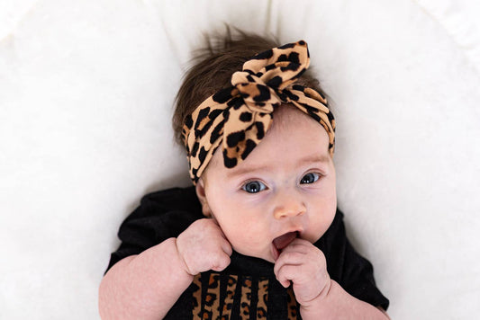 Knot Bow Headband - Cheetah