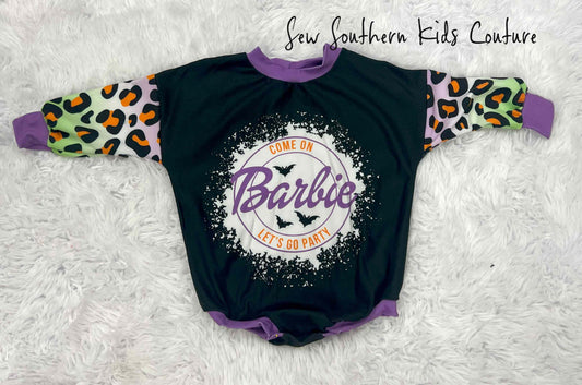 Barbie Halloween Sweater Romper/Halloween Barbie