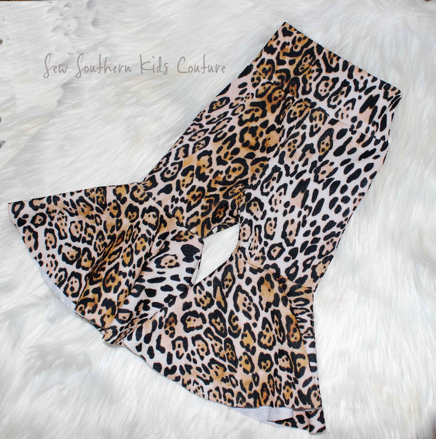 Leopard/Cheetah Bell Bottoms Baby Girl