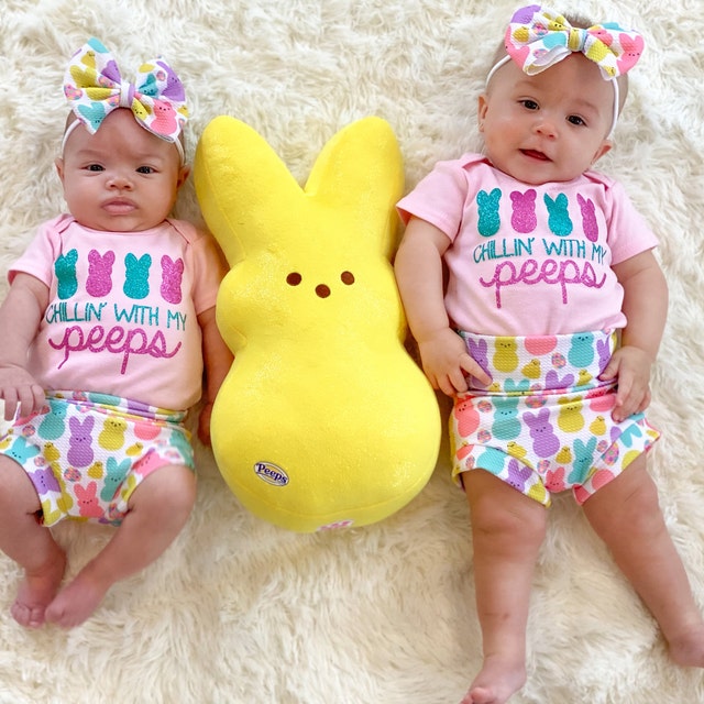 Bunny Butt Easter Bummies/Easter Peeps Bummies/Peep Bummies/Baby Bummies/Baby's First Easter Outfit/Bunny Tail Easter Bummies