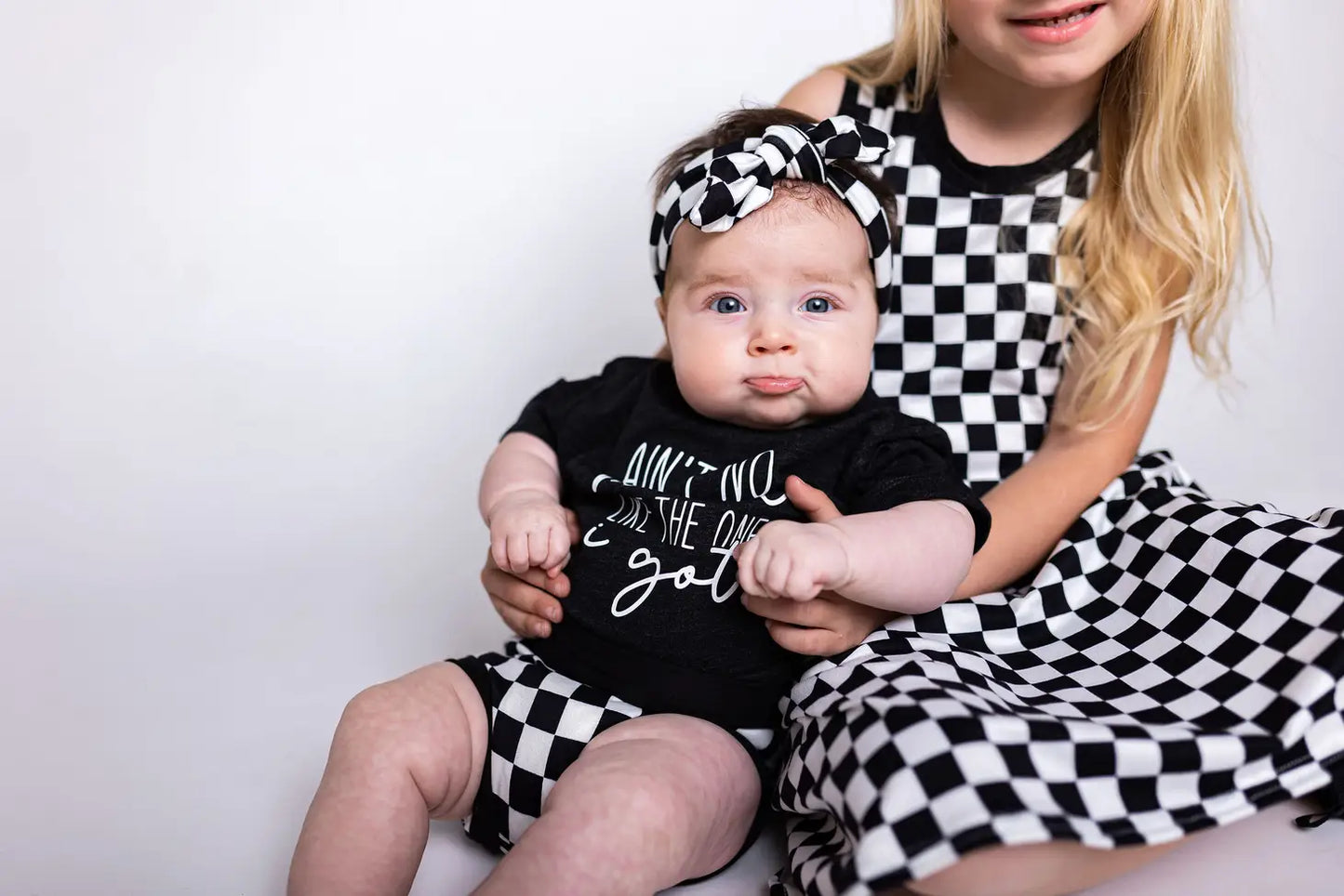 Checkered Knot Headband Infant-Toddler