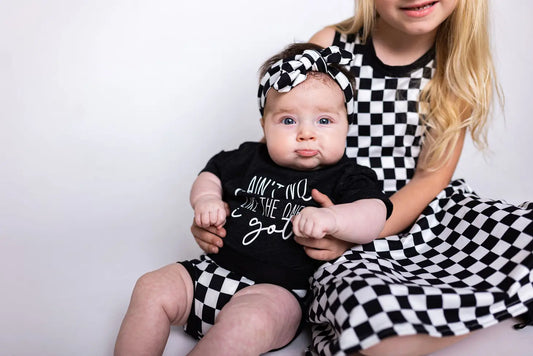 Checkered Knot Headband Infant-Toddler