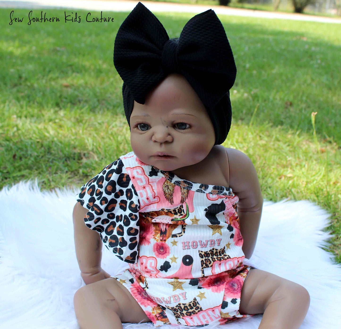 Off The Shoulder Flutter Sleeve Tank Top/Fringe Bummies/Bow Wrap