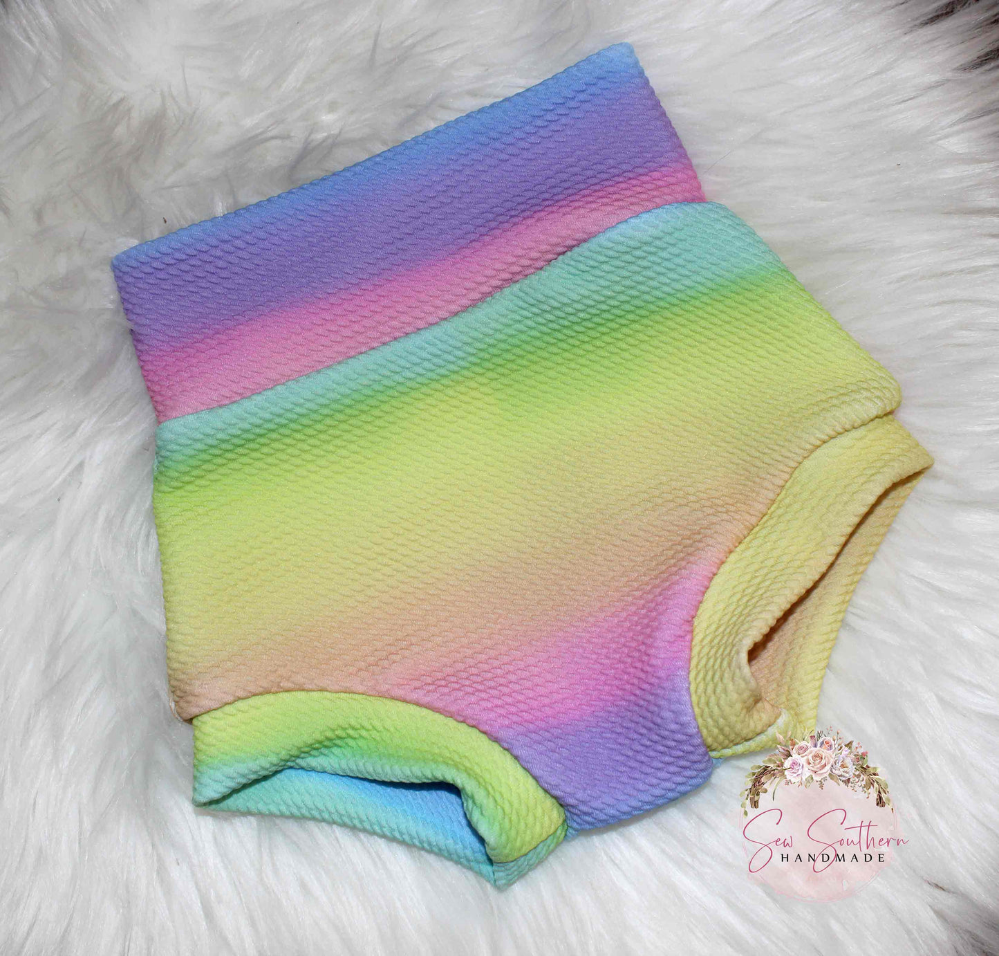 Rainbow Ombre Baby Bummies, Rainbow Headwrap Bow