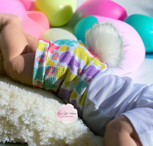 Bunny Butt Easter Bummies/Easter Peeps Bummies/Peep Bummies/Baby Bummies/Baby's First Easter Outfit/Bunny Tail Easter Bummies