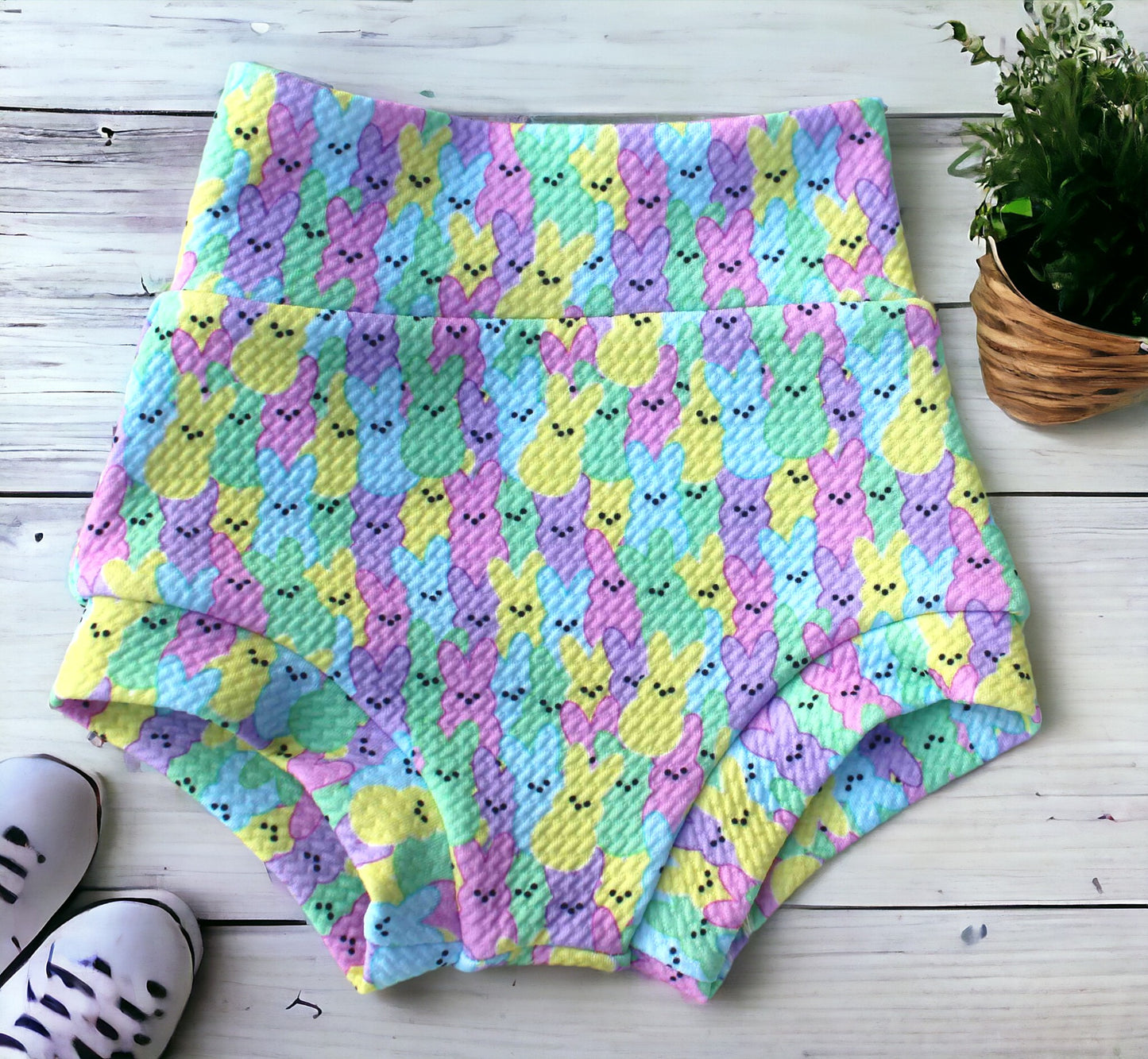 Easter Peep Marshmellow Bummie and Bow Set, Toddler Bummies, Baby Bummies, First Easter Outfit