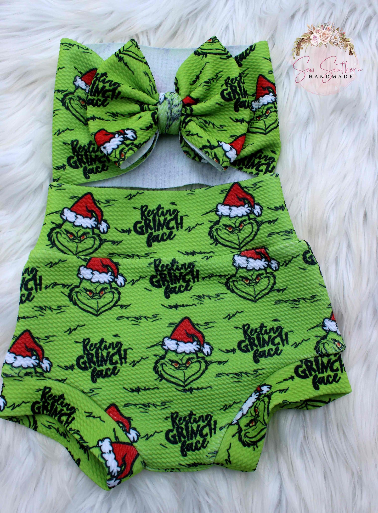 Resting Grinch Face Bummie Outfit