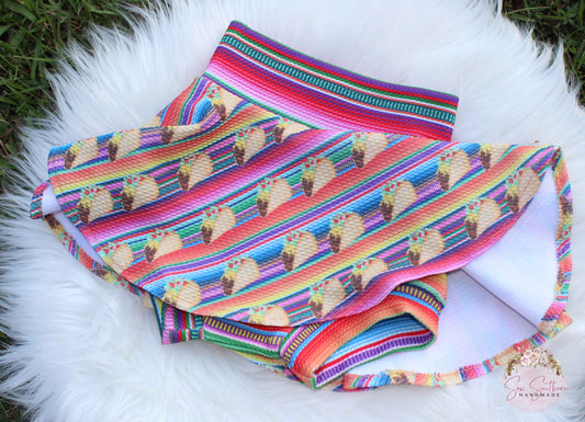 Taco Serape Skirted Bummies/Taco Skort
