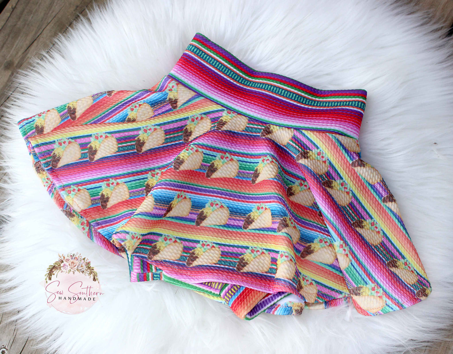 Taco Serape Skirted Bummies/Taco Skort