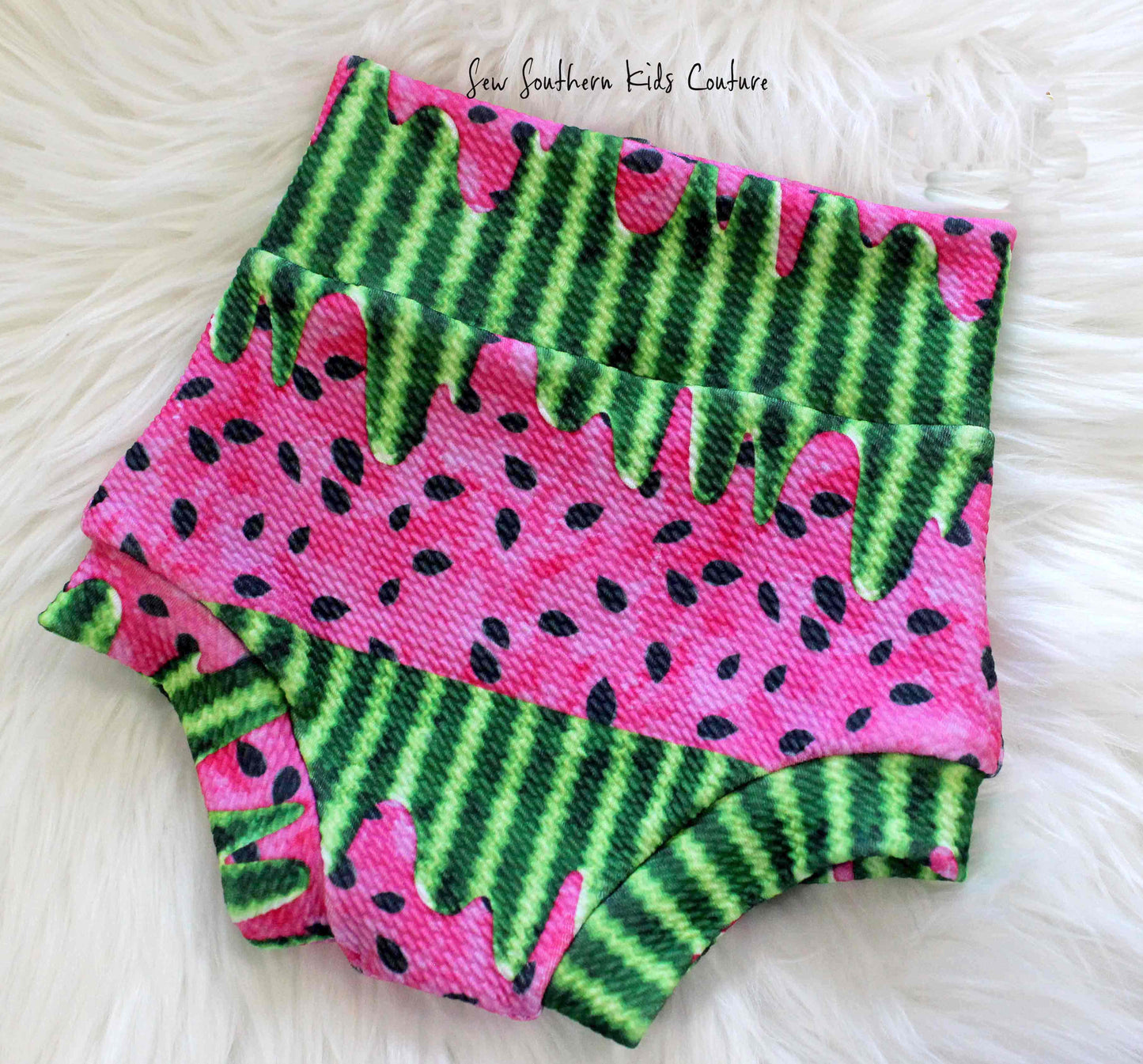 Watermelon Drip Bummie and Bow Set