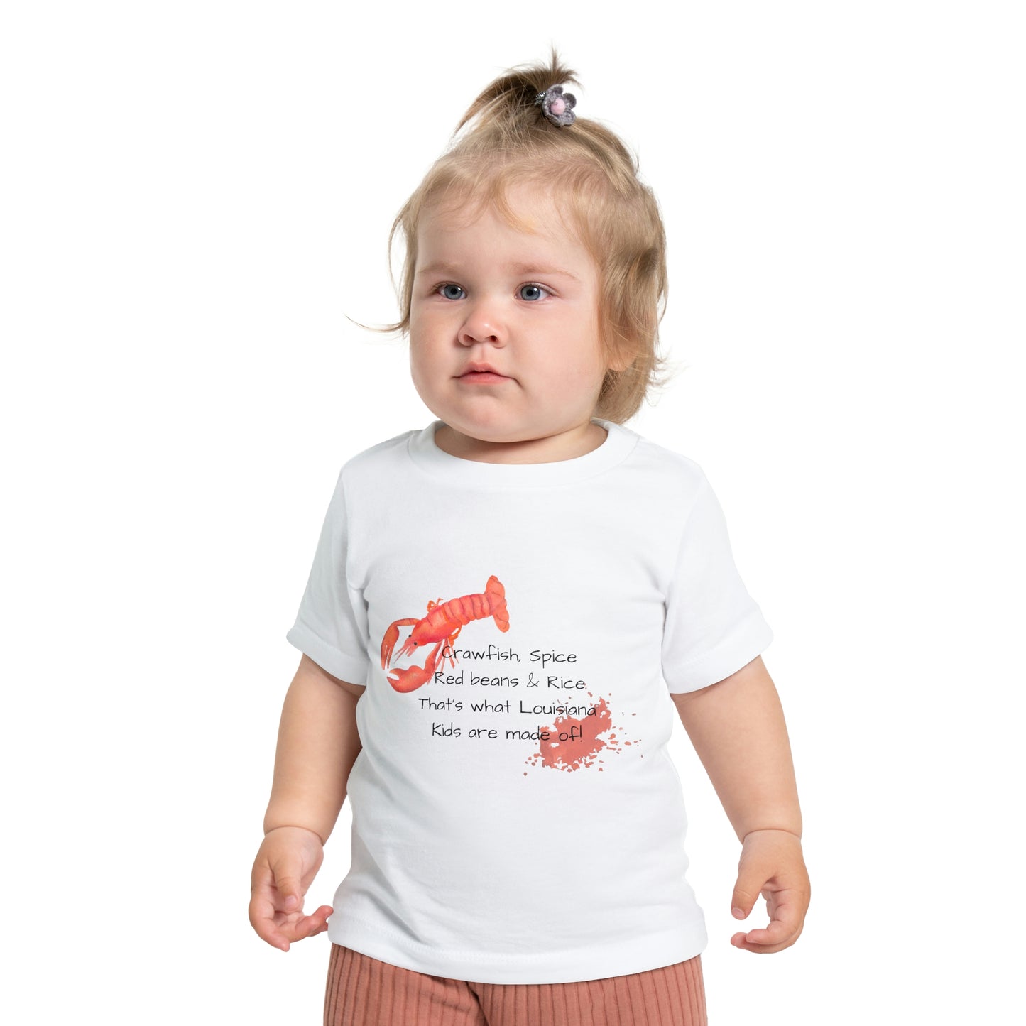 Crawfish Spice, Red Beans & Rice That's What Louisiana Kids are Made Of -Short Sleeve T-Shirt