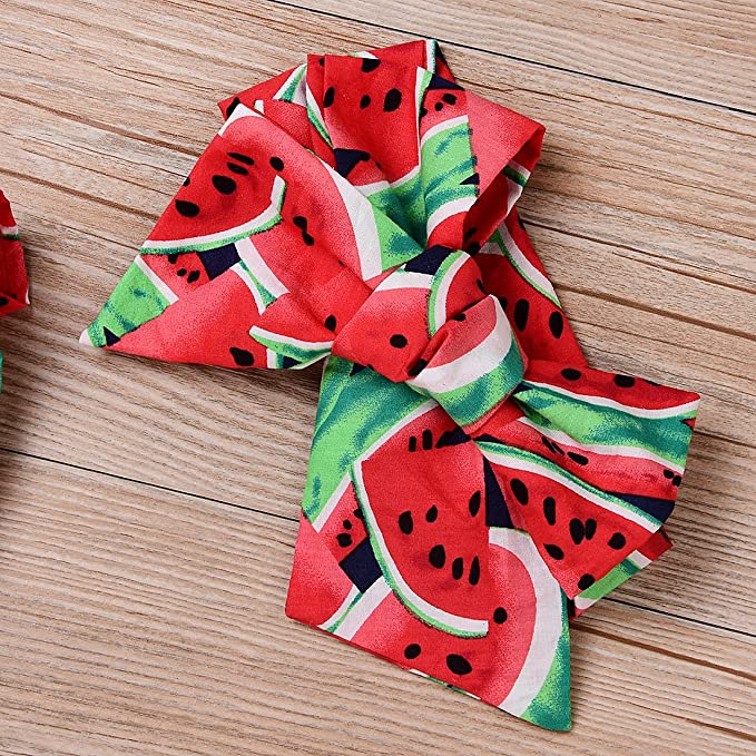 Baby Girl Watermelon Bubble Romper