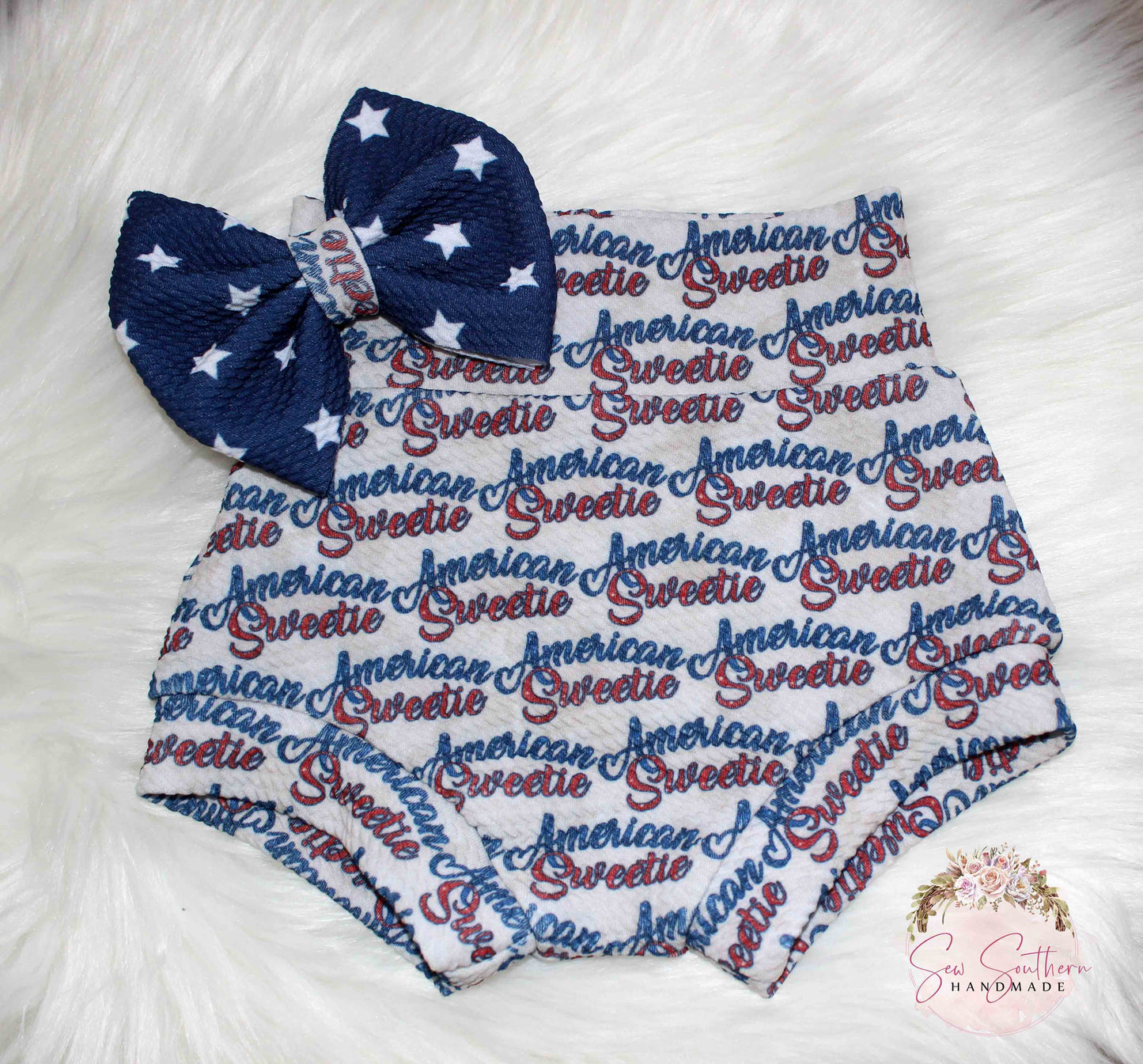 American Sweetie Bummies and Bow Set