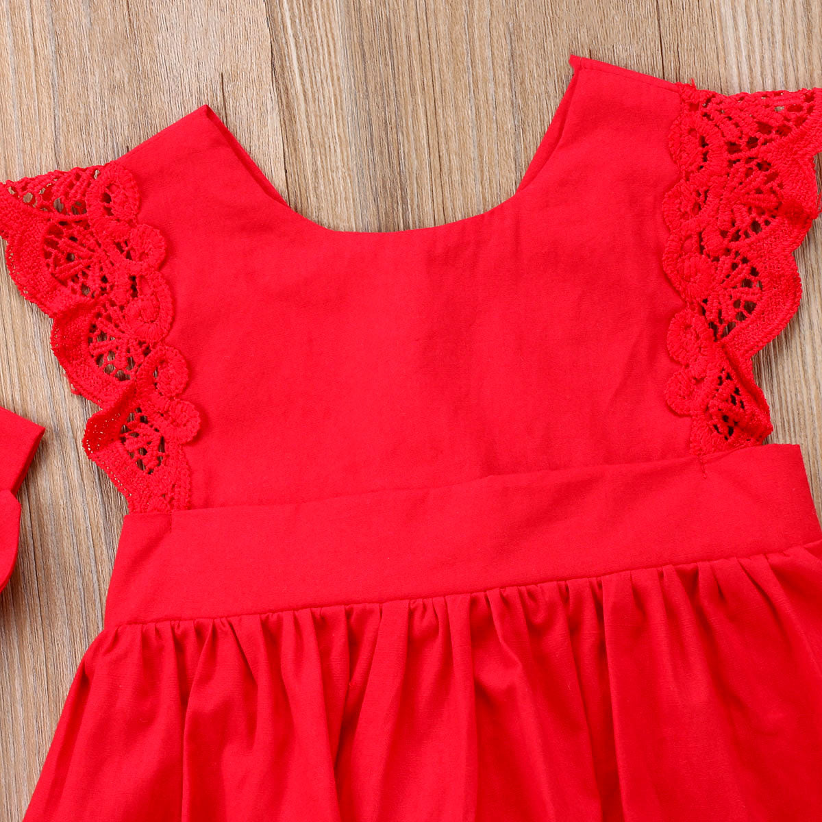 Rosie Red Flutter Romper
