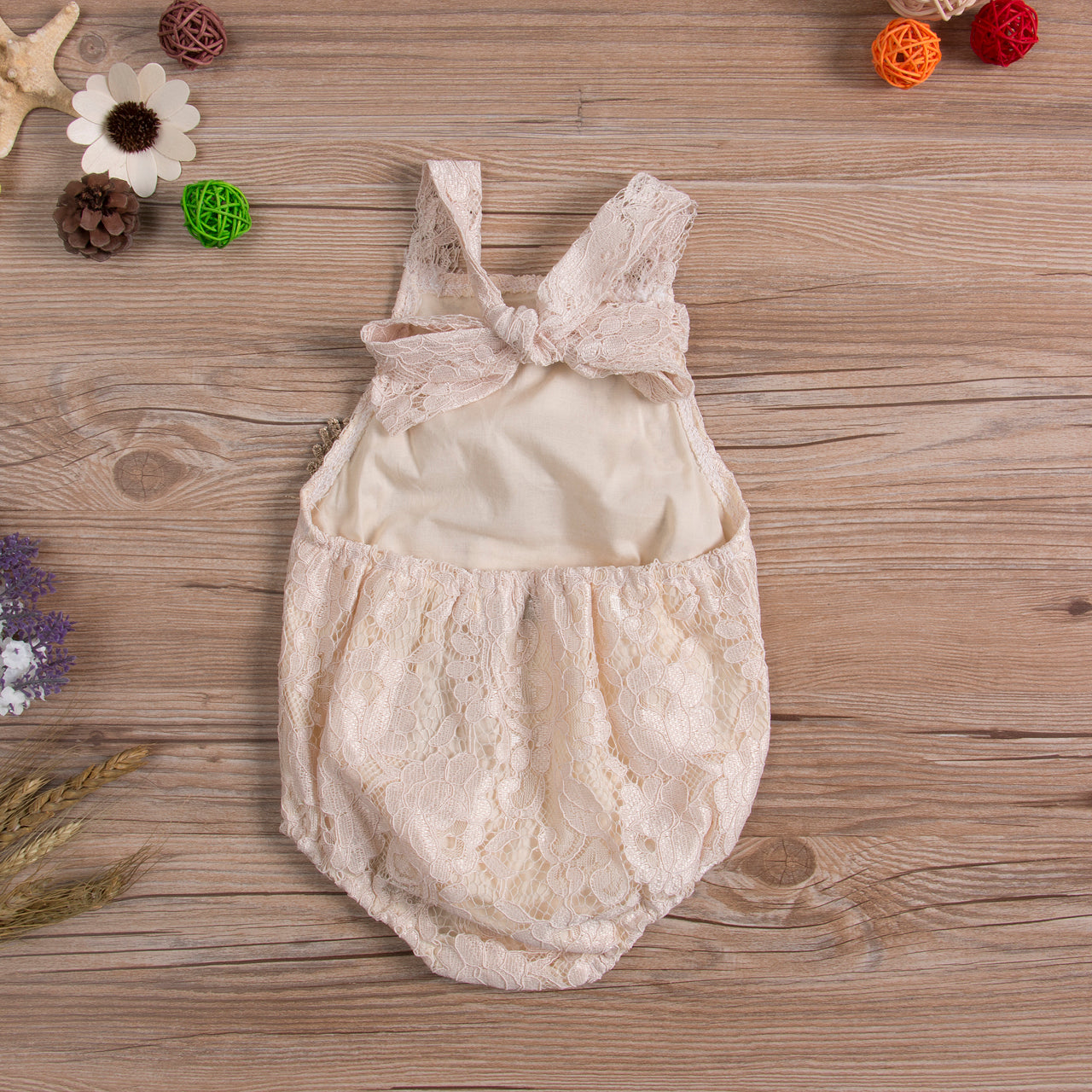 Gilda Lace Romper-Gold Lace Bubble Romper