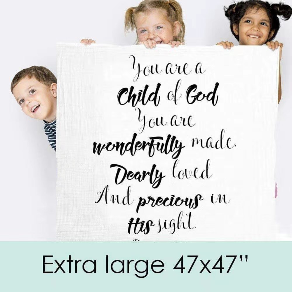 Child of God Swaddle Blanket Psalm 139