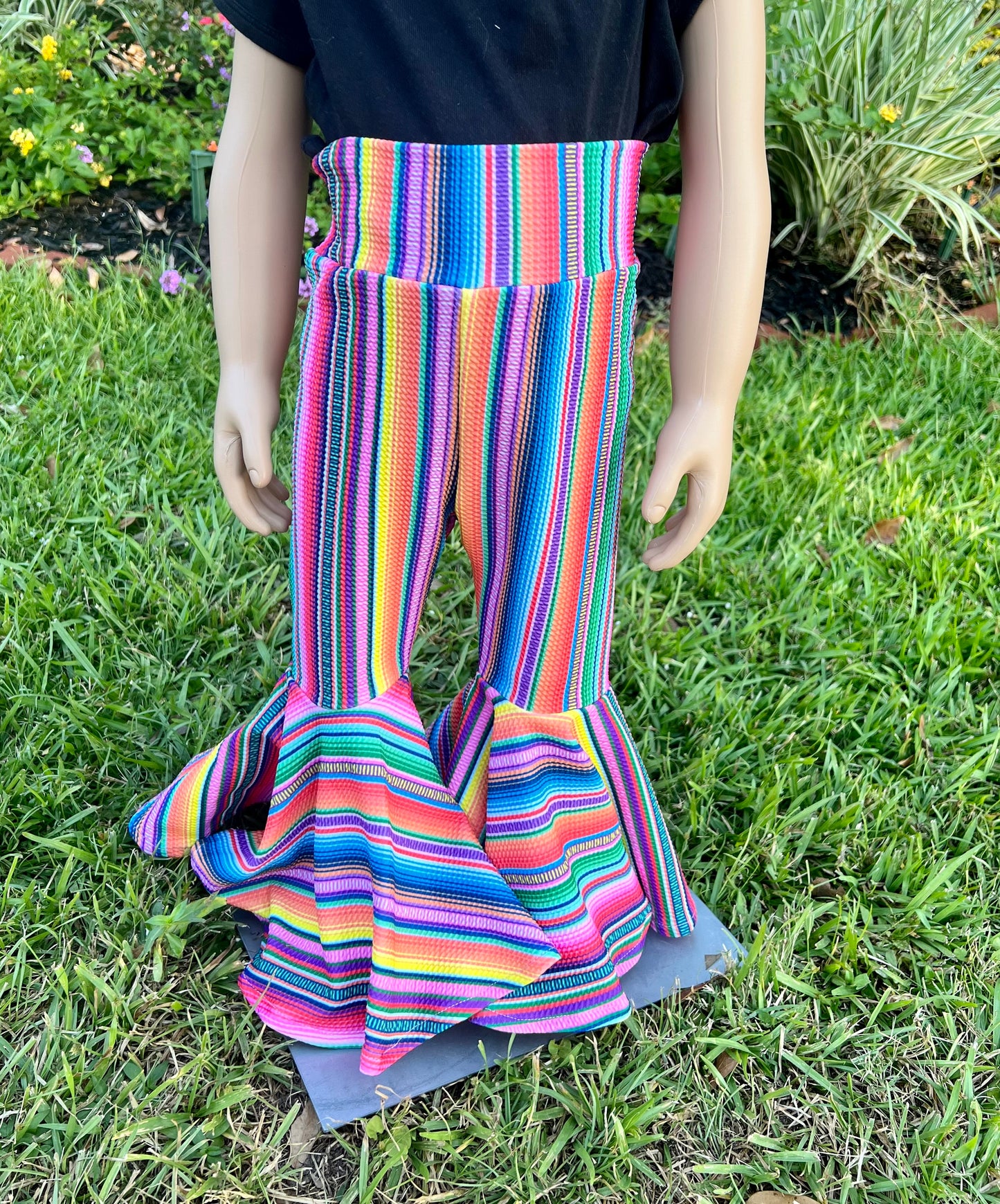Mexican Serape Bell Bottoms, Serape Bell Bottoms Baby Girl