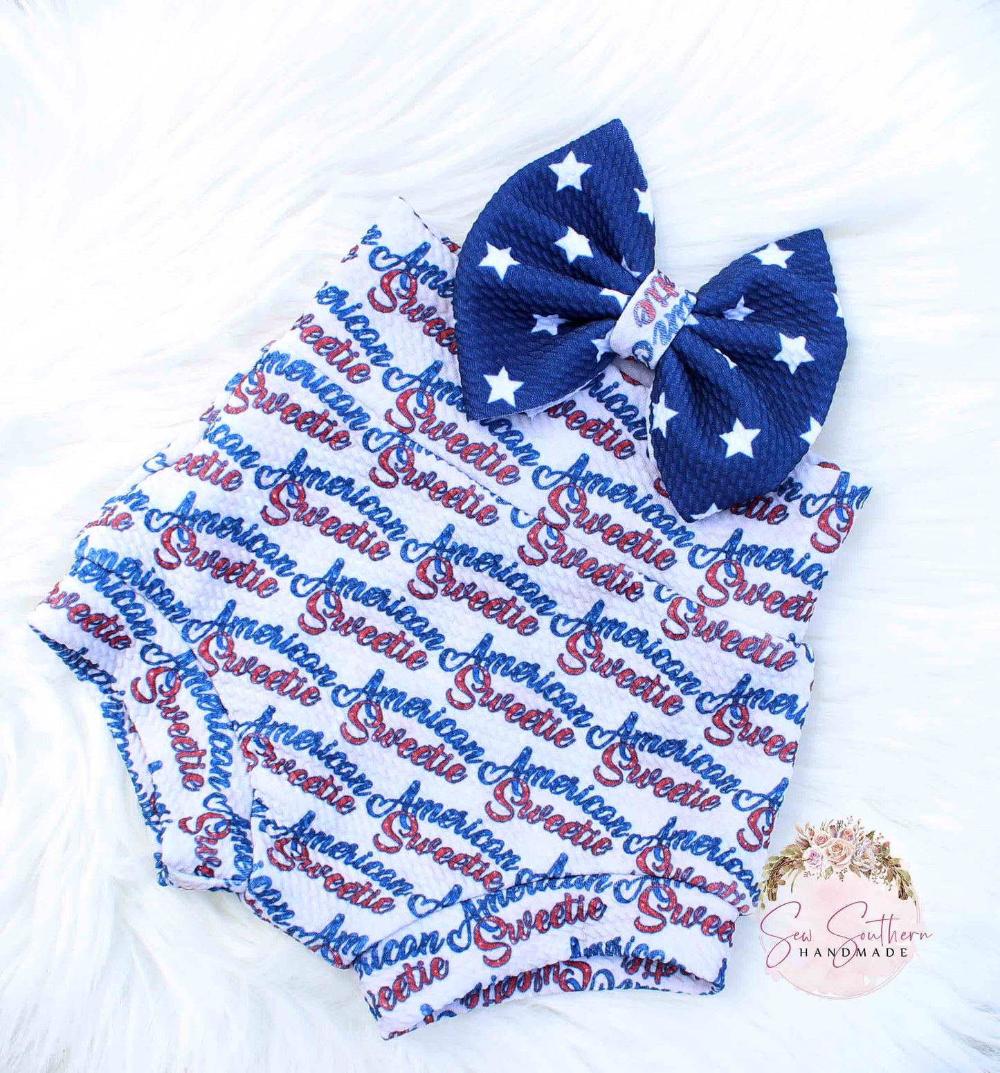 American Sweetie Bummies and Bow Set