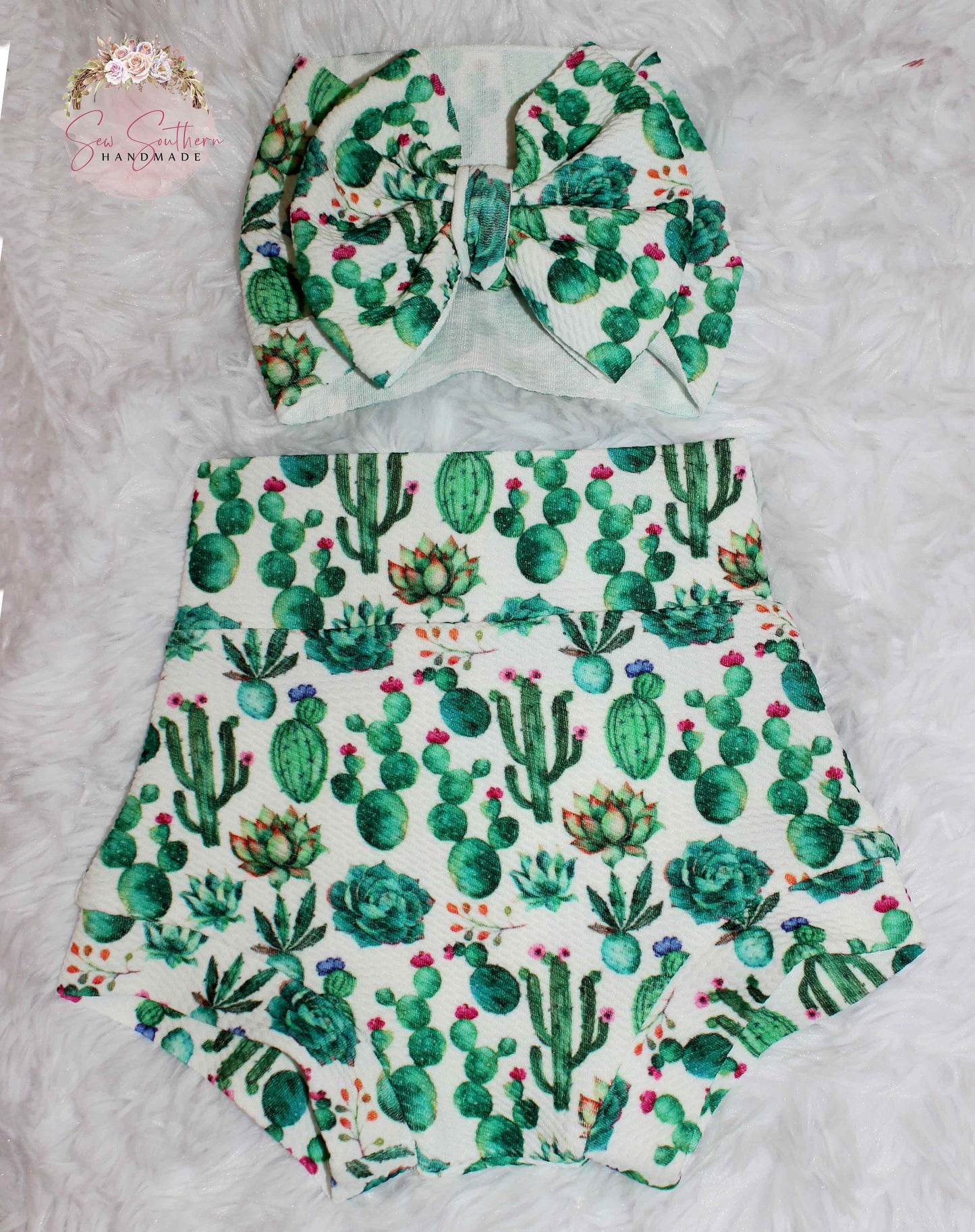 Cactus High Waisted Bummies