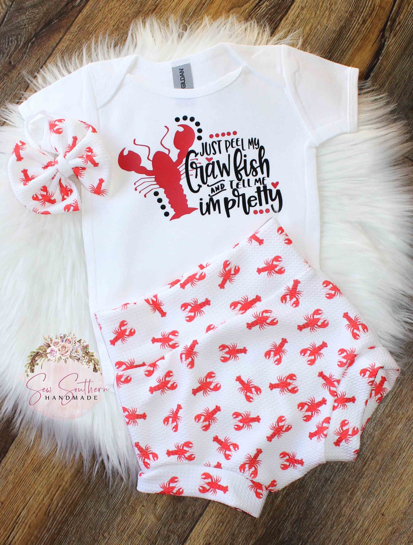 Just Peel My CRAWFISH & Tell Me I'm Pretty 3- Pc Outfit
