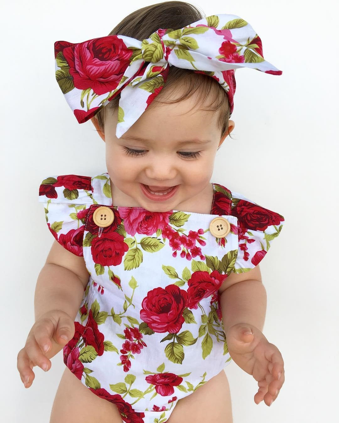 Poppy Floral Bubble Romper