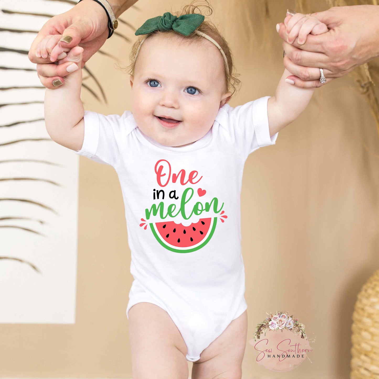 First Birthday One In A Melon Baby Onesie