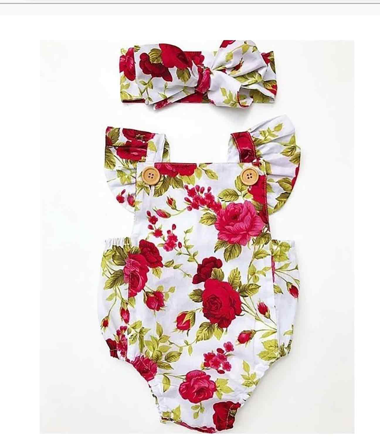 Poppy Floral Bubble Romper