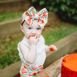 Watermelon Bummie and Bow Set