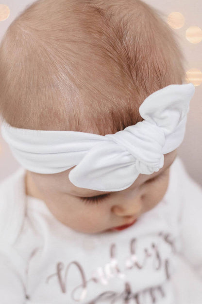 Knotted Bow Headband - Neutral Tones