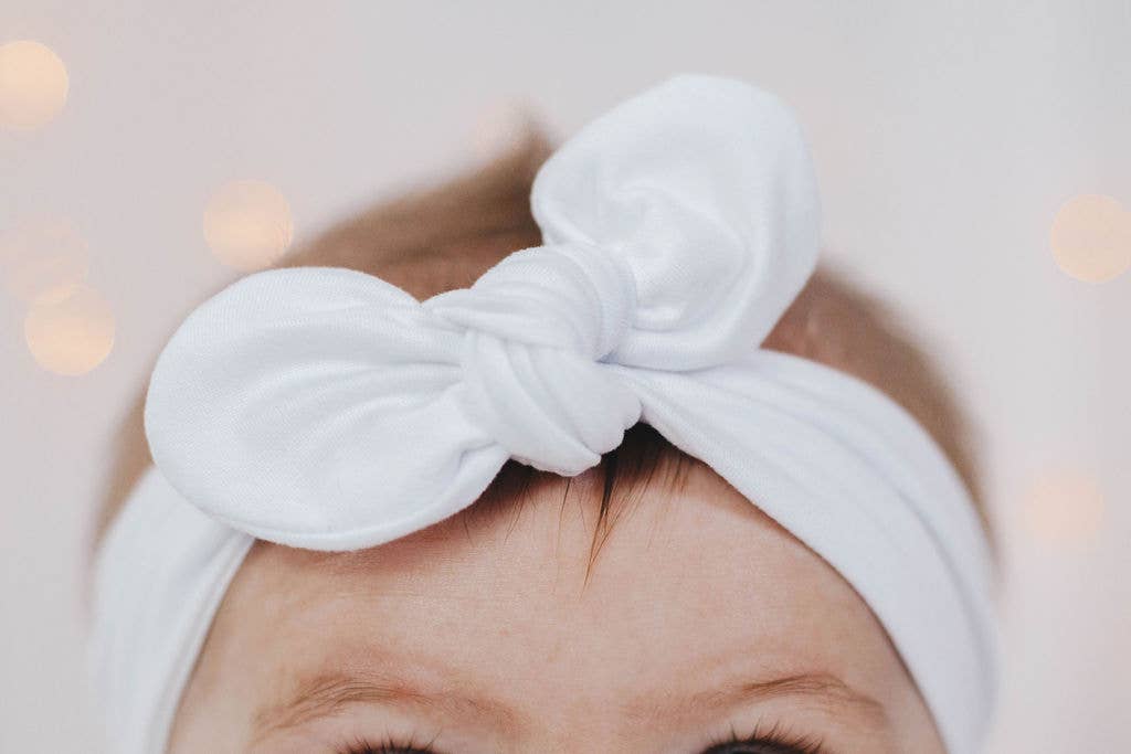 Knotted Bow Headband - Neutral Tones