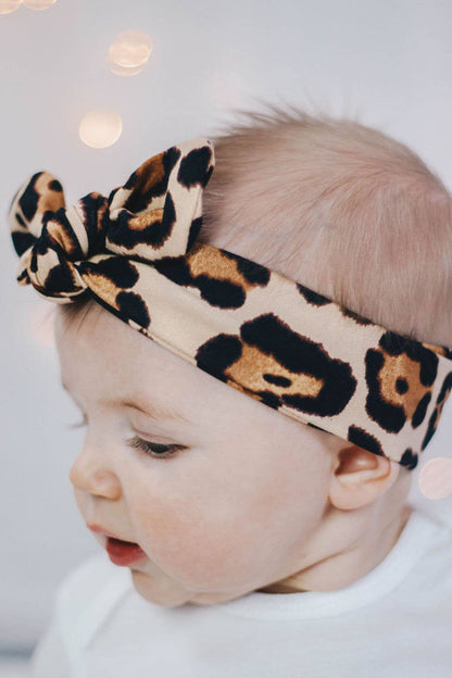 Knot Bow Headband - Cheetah