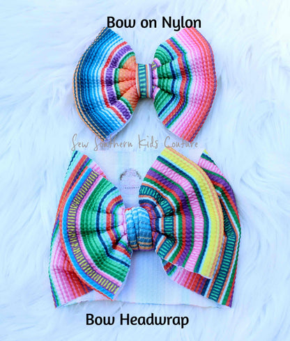 Mexican Serape Headband/Bow