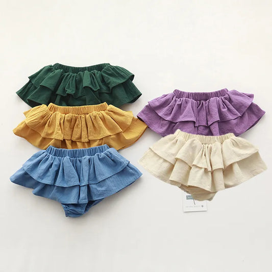 Double Layer Ruffle Baby Skirt