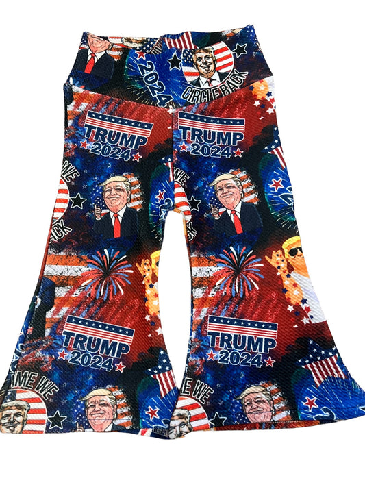 Patriotic Bell Bottoms/MAGA Baby/Trump Baby Girl Pants