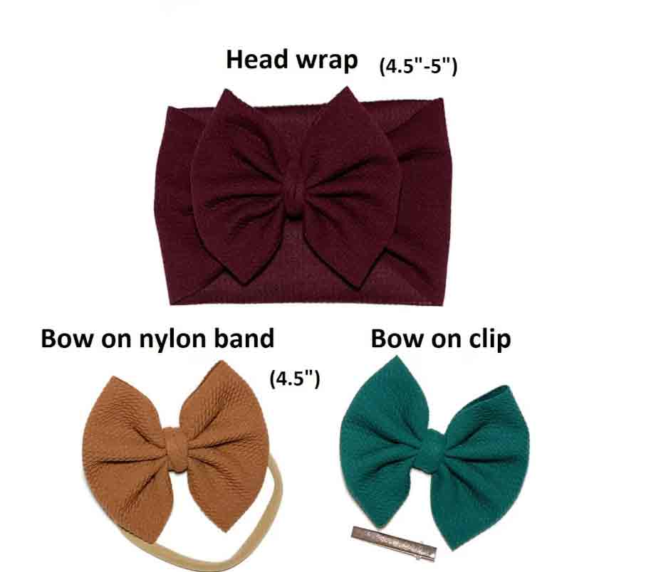 Gold Headband/Bow/Bow Wrap