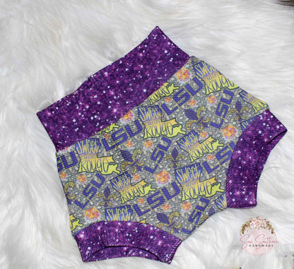 LSU Tigers Bummie and Bow Set