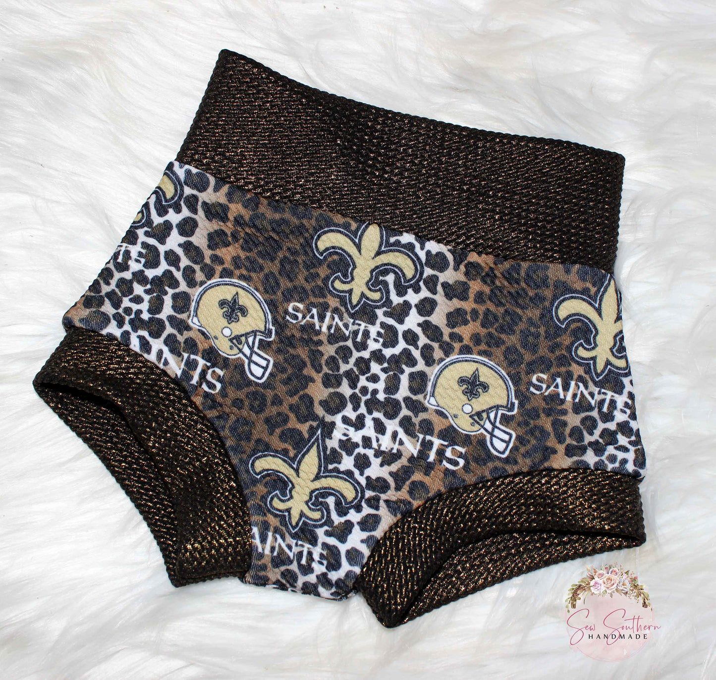 New Orleans Saints Bummie and Bow Set