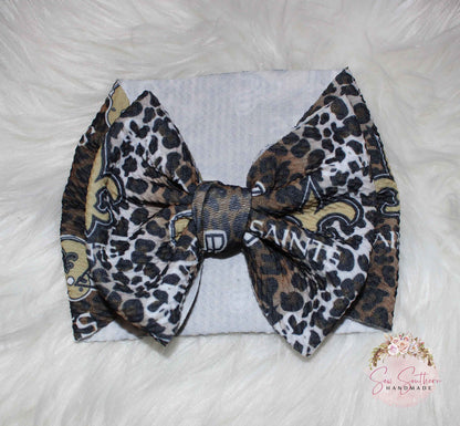 New Orleans Saints Bummie and Bow Set