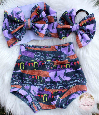 I Put A Spell On You -Hocus Pocus Bummie and Bow Outfit