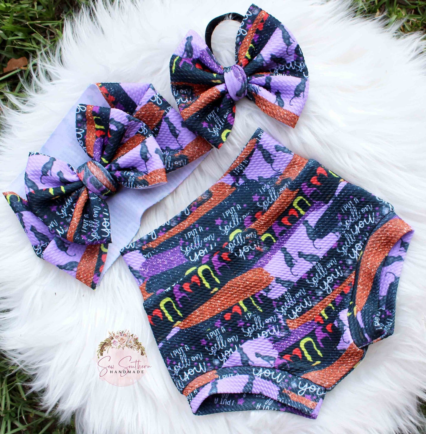 I Put A Spell On You -Hocus Pocus Bummie and Bow Outfit