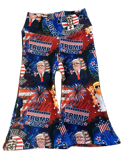 Patriotic Bell Bottoms/MAGA Baby/Trump Baby Girl Pants