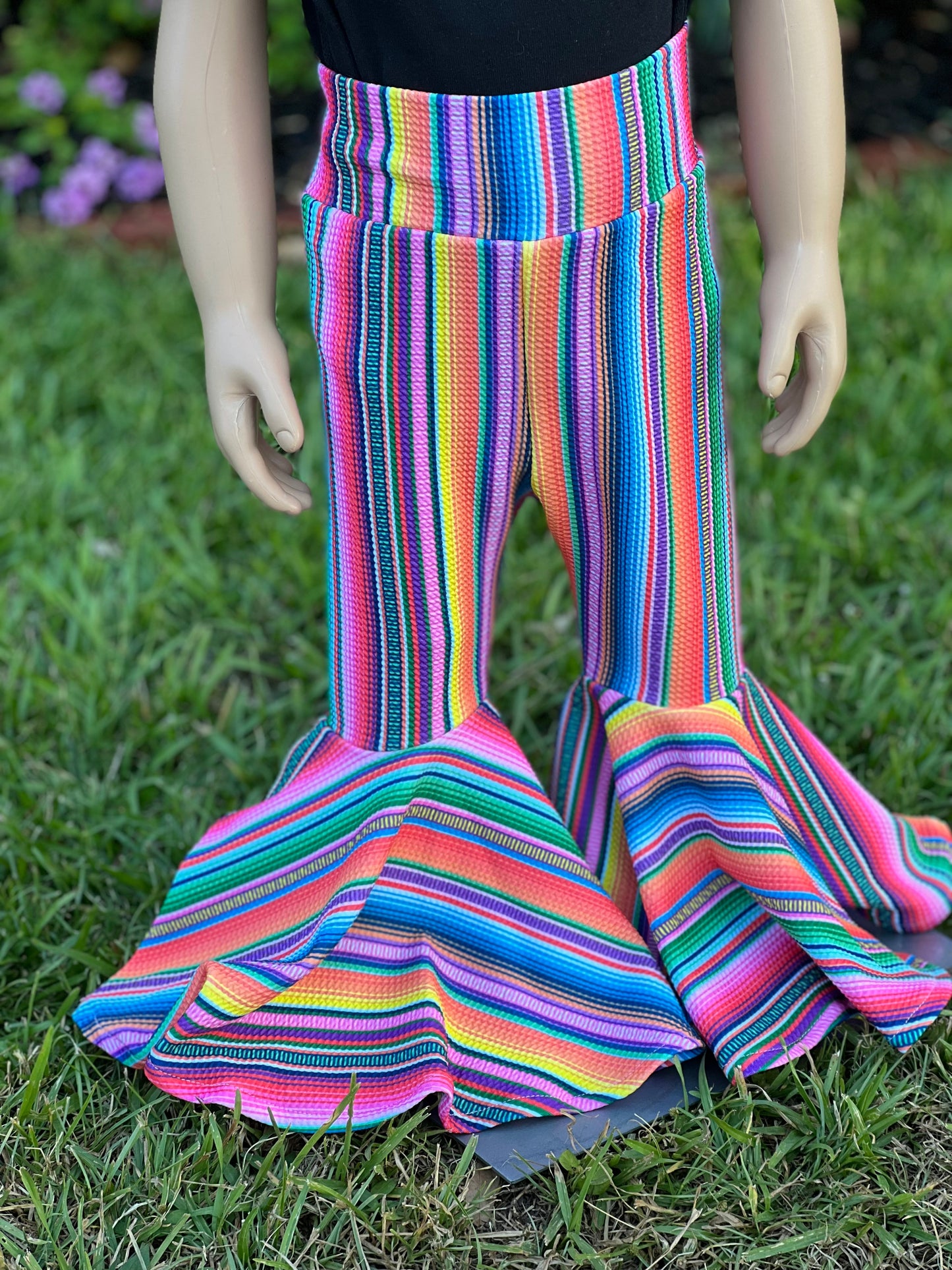 Mexican Serape Bell Bottoms, Serape Bell Bottoms Baby Girl