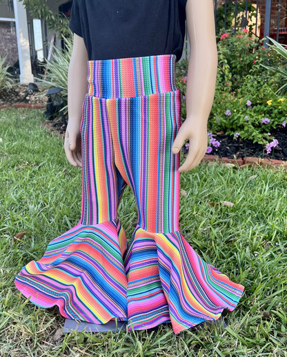 Mexican Serape Bell Bottoms, Serape Bell Bottoms Baby Girl