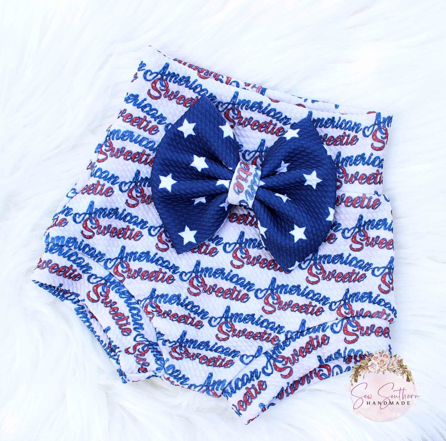 American Sweetie Bummies and Bow Set