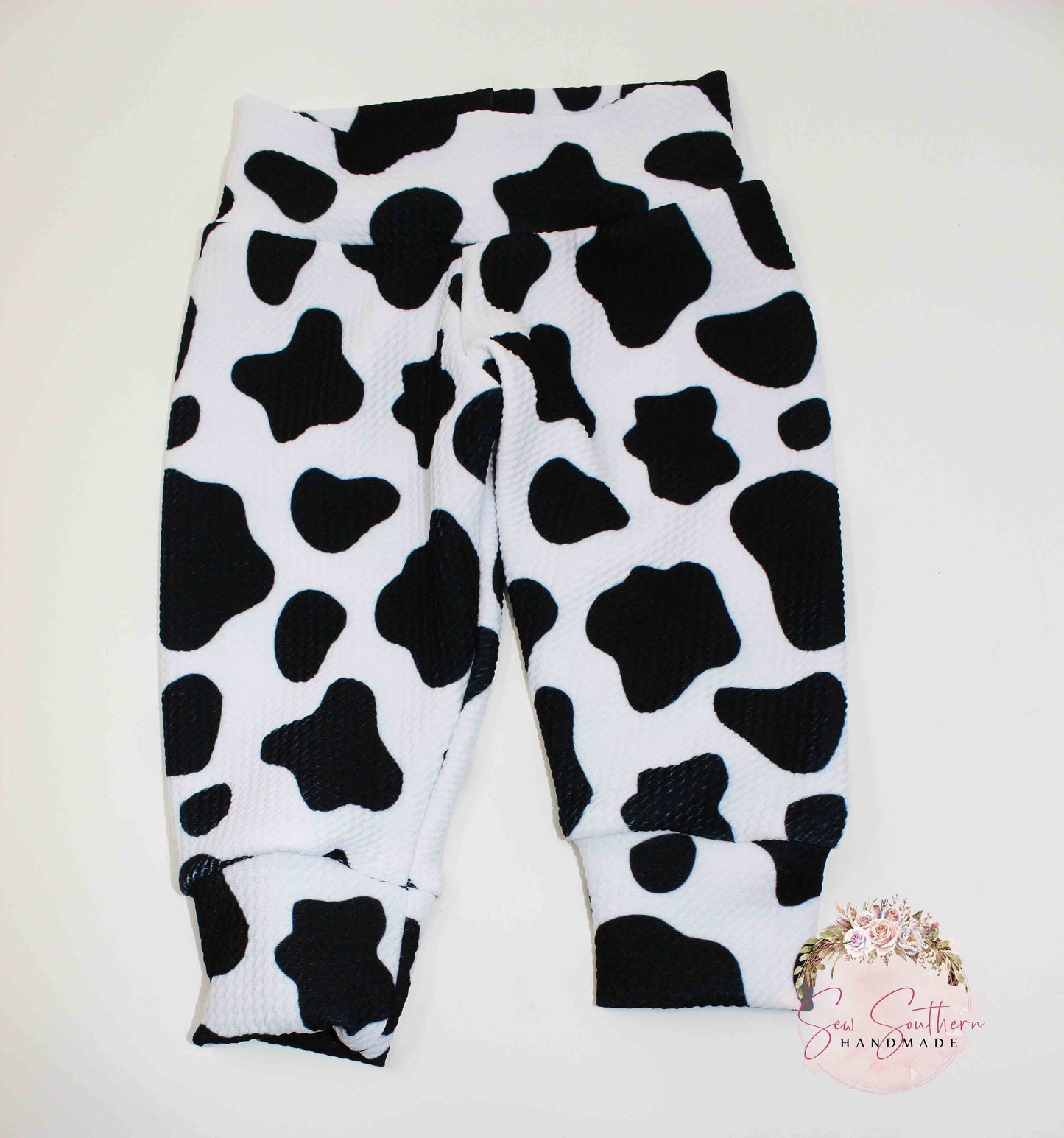 Cow Spot Joggers/Gender Neutral Cow Print Jogging Pants