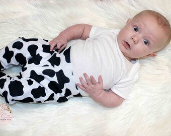 Cow Spot Joggers/Gender Neutral Cow Print Jogging Pants